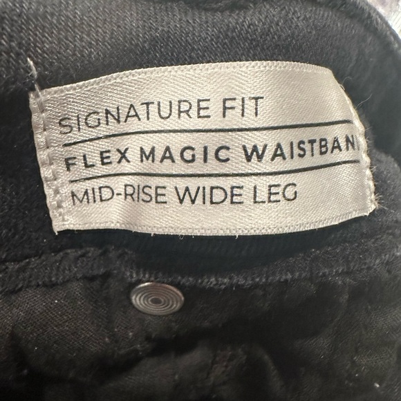 Lane Bryant Women's off Black Wide-Leg Jeans size 22/24 plus size - Picture 6 of 11